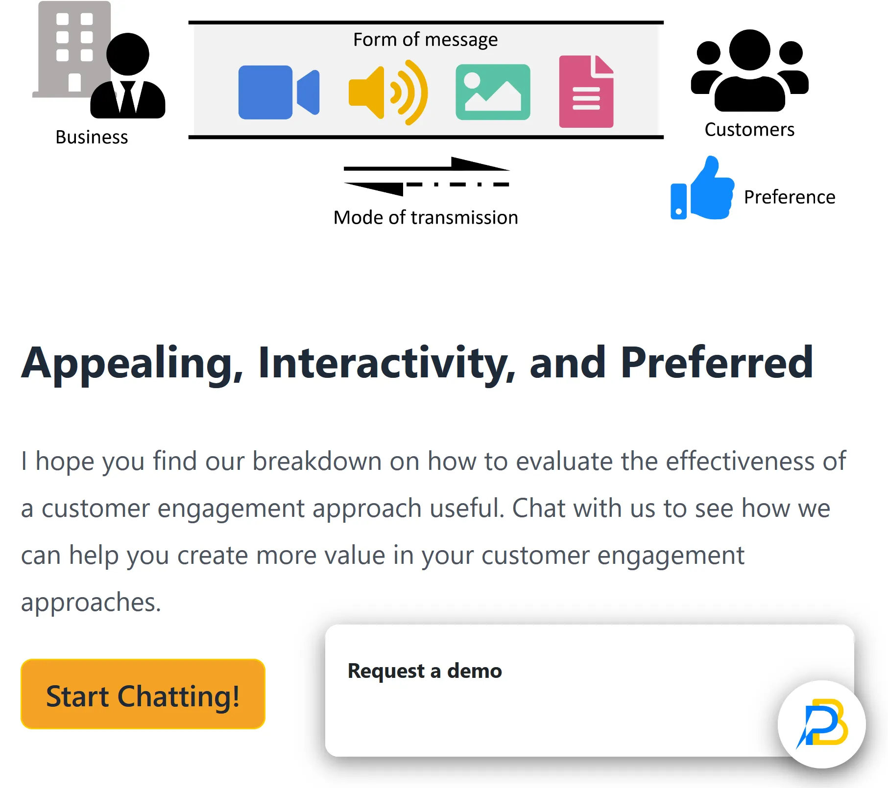 Screenshot of button to launch chatbot topic